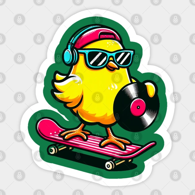 easter peeps vinyl Sticker by BukovskyART